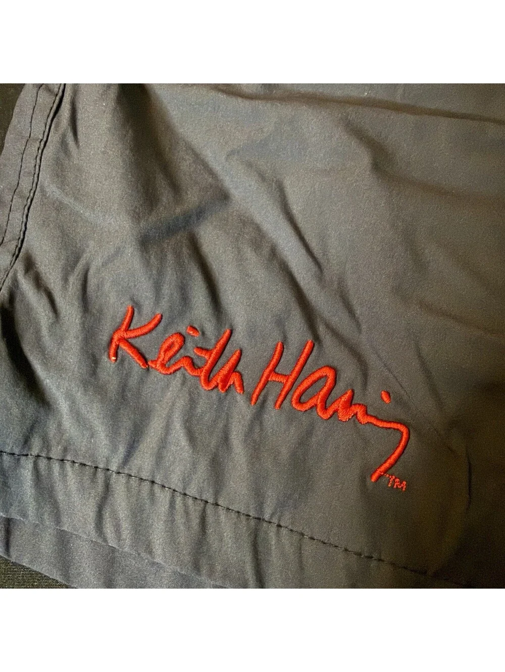 Keith Haring x Shoe Palace Men’s Swim Trunks XL Black Heart Logo Board Shorts